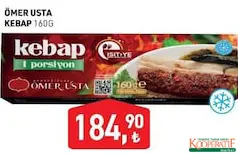 ÖMER USTA KEBAP 160 G fiyat ve kampanya bilgisi